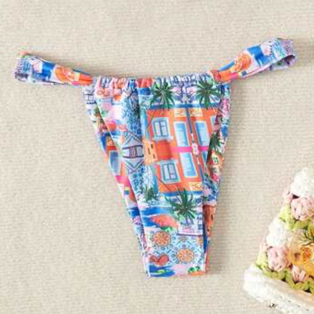 Shein Tropical Print bottoms r